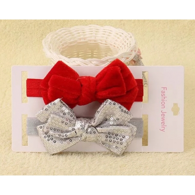 korean style bowknot baby elastic hair bands